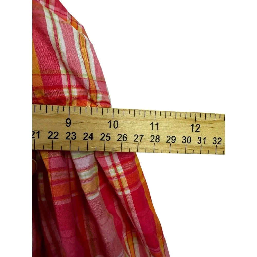 Janie and Jack Girl 2T Plaid Dress‎ Spring Summer Easter 100% cotton